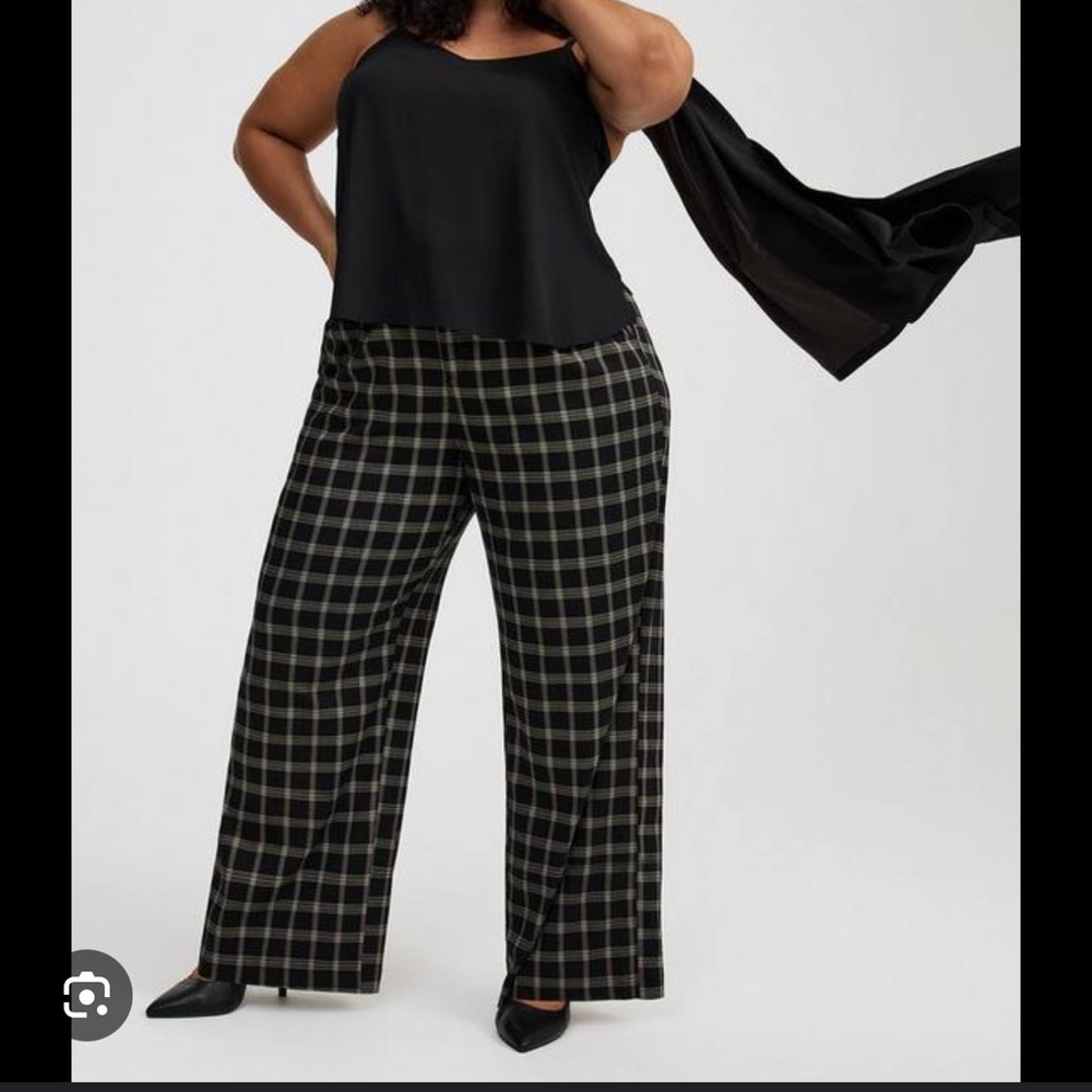 Torrid wide leg Plaid Pants